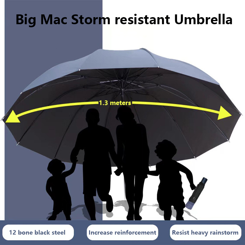 Golf Umbrella Large - Nouveau parapluie pliant Extra-large, Protection UV,